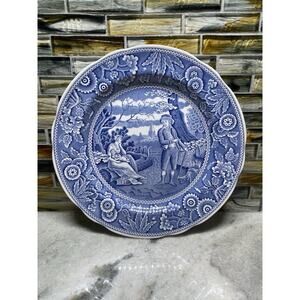 Spode Blue Room Collection Woodman Dinner Plate Decor Made In England
